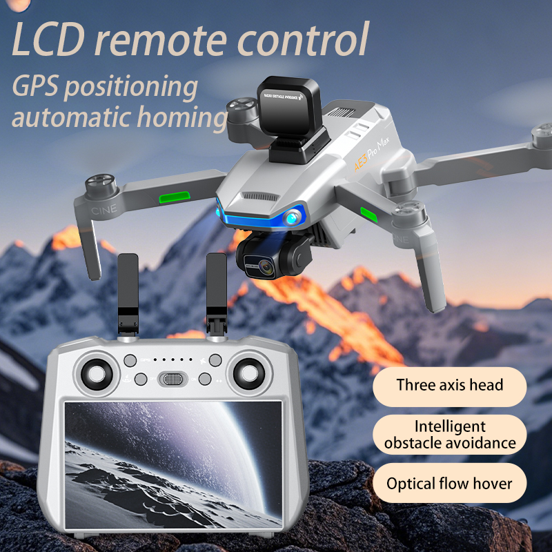 AE3 PRO Max NEW LCD SC GPS Dro - огляд і ціна Drone Camera With Gimbal