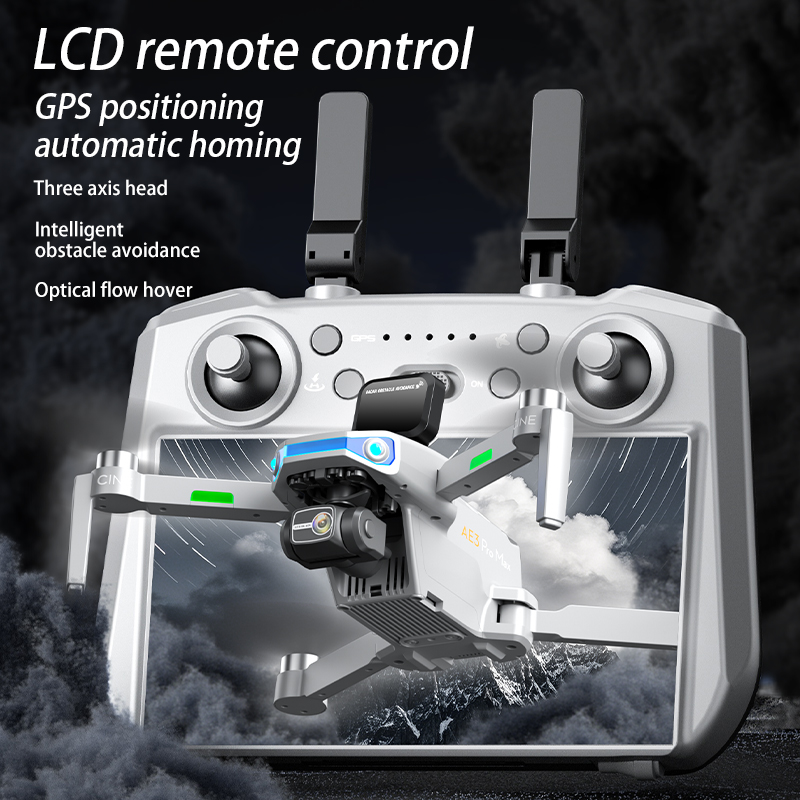 AE3 PRO Max NEW LCD SC GPS Dro - огляд і ціна Drone Camera With Gimbal