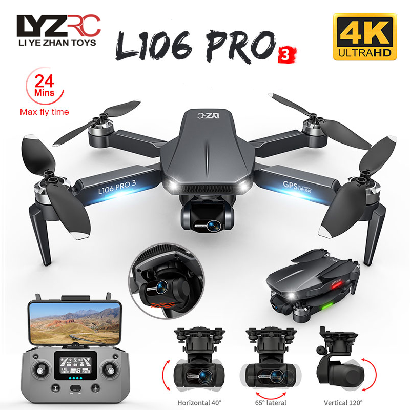 L106 Pro 3 Drone 5G WIFI FPV F - огляд і ціна Drone Camera With Gimbal