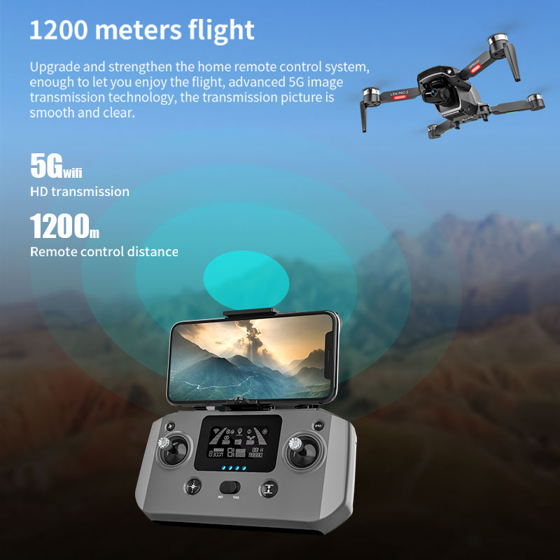 L106 Pro 3 Drone 5G WIFI FPV F - огляд і ціна Drone Camera With Gimbal